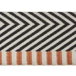 76110 | Chevron Twill Tape - Black Schumacher Chevron Twill Tape trim in Black (76110)