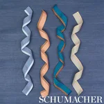 76110 | Chevron Twill Tape - Black Schumacher Chevron Twill Tape trim in Black (76110)
