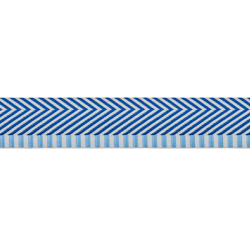 Schumacher Chevron Twill Tape trim in Blue (76113)