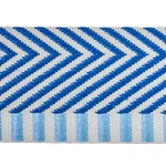 76113 | Chevron Twill Tape - Blue Schumacher Chevron Twill Tape trim in Blue (76113)