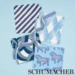 76113 | Chevron Twill Tape - Blue Schumacher Chevron Twill Tape trim in Blue (76113)