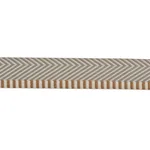 76111 | Chevron Twill Tape - Natural Schumacher Chevron Twill Tape trim in Natural (76111)