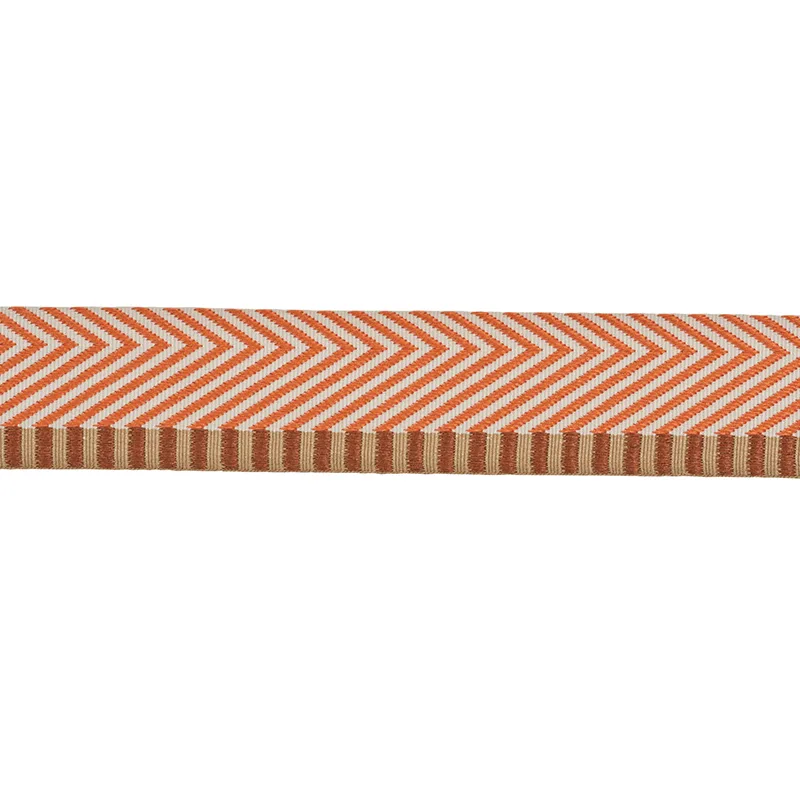 Schumacher Chevron Twill Tape trim in Orange (76112)