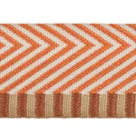 76112 | Chevron Twill Tape - Orange Schumacher Chevron Twill Tape trim in Orange (76112)