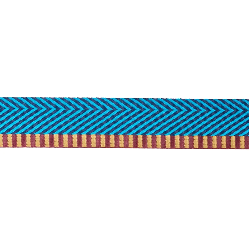 Schumacher Chevron Twill Tape trim in Peacock (76114)