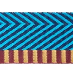 76114 | Chevron Twill Tape - Peacock Schumacher Chevron Twill Tape trim in Peacock (76114)