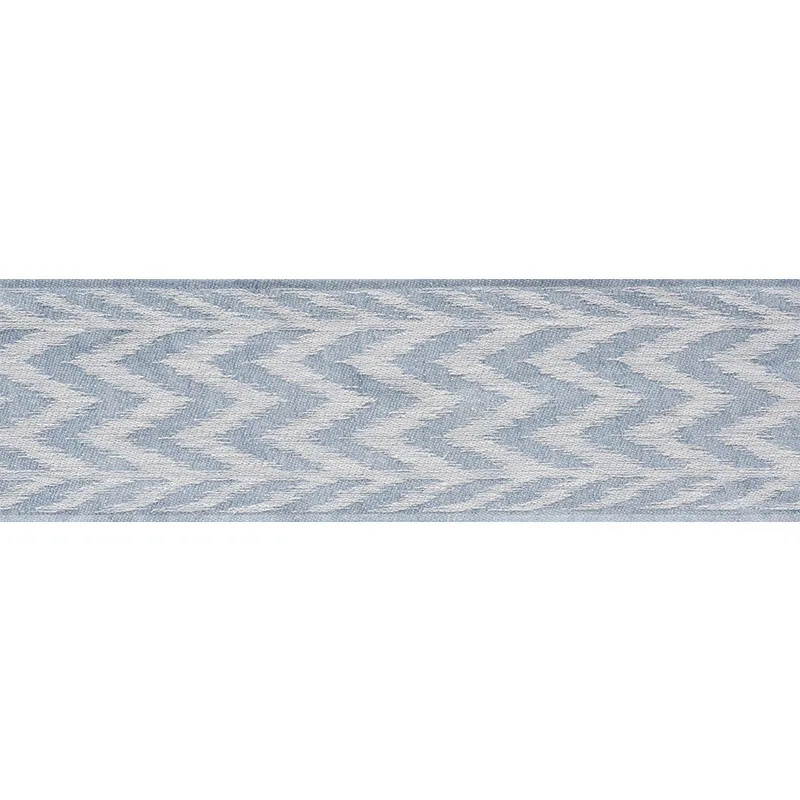 Schumacher Chevron Woven Tape trim in Sky (74252)
