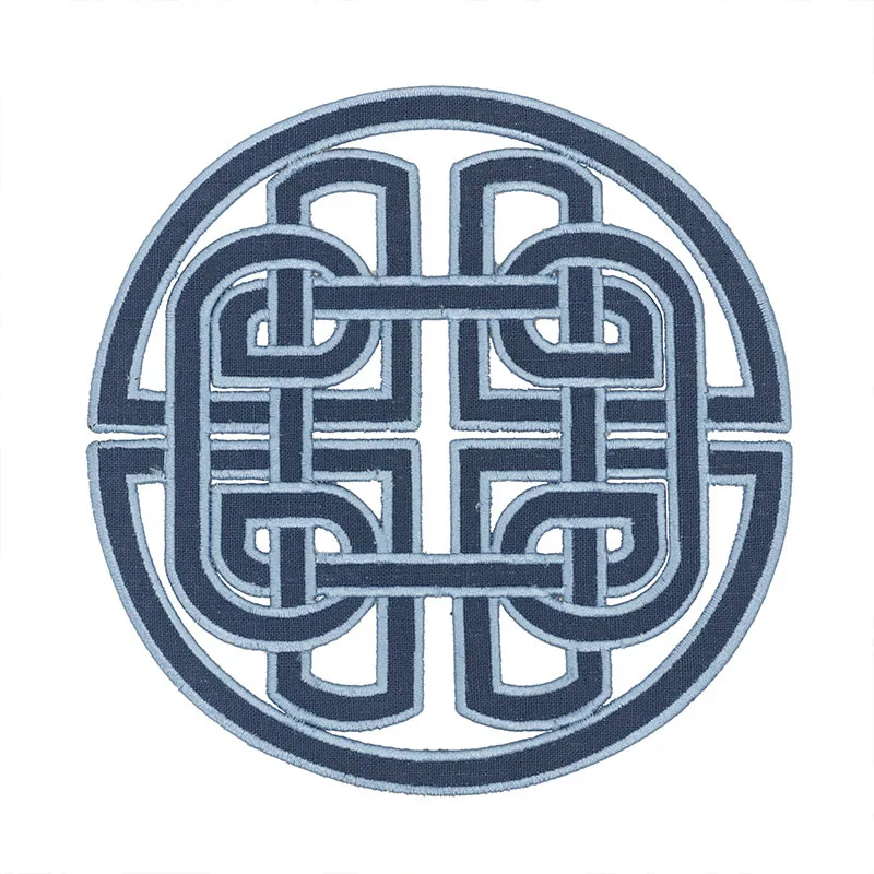 Schumacher Chinoiserie Appliqué trim in Blue (73041)