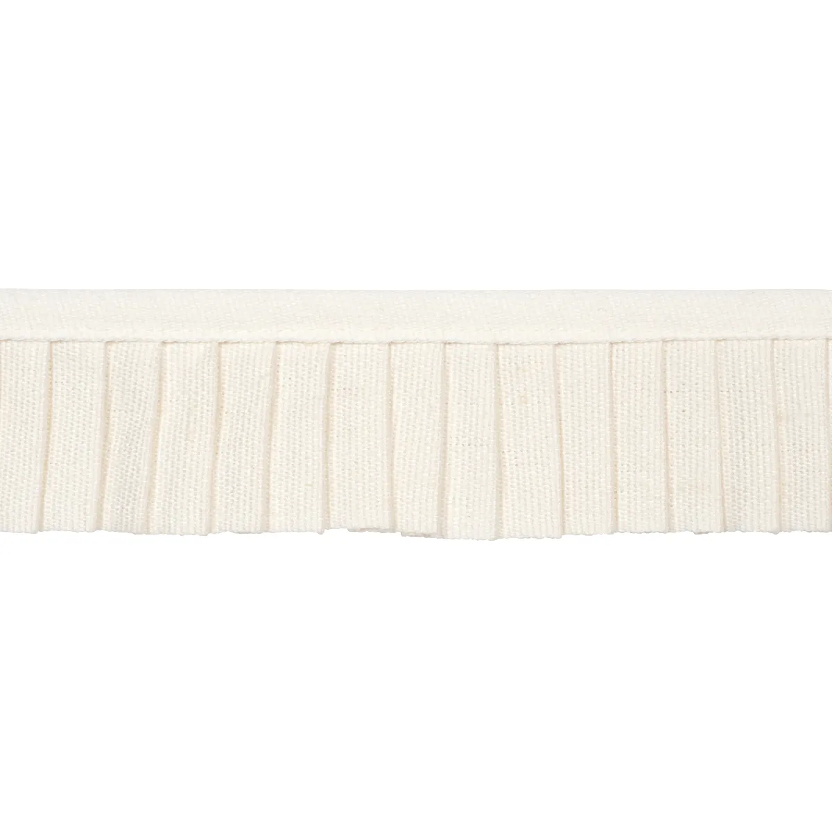 Schumacher Clara Pleated Tape trim in Ivory (85962)