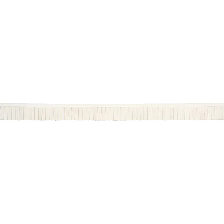 Schumacher Clara Pleated Tape trim in Ivory (85962)