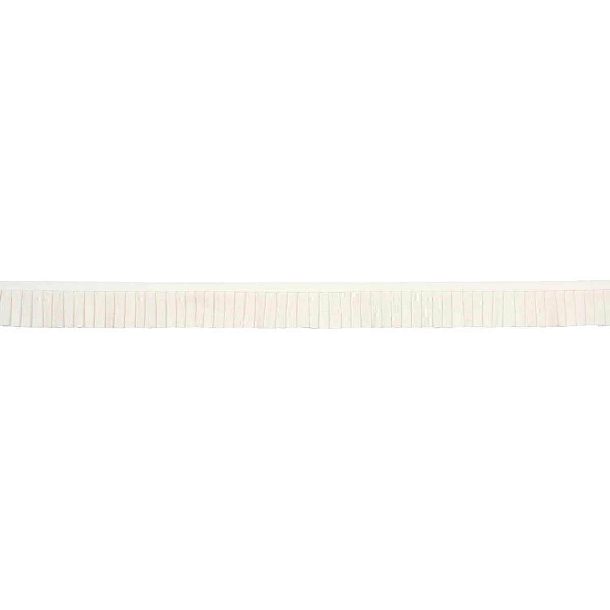 Schumacher Clara Pleated Tape trim in Ivory (85962)