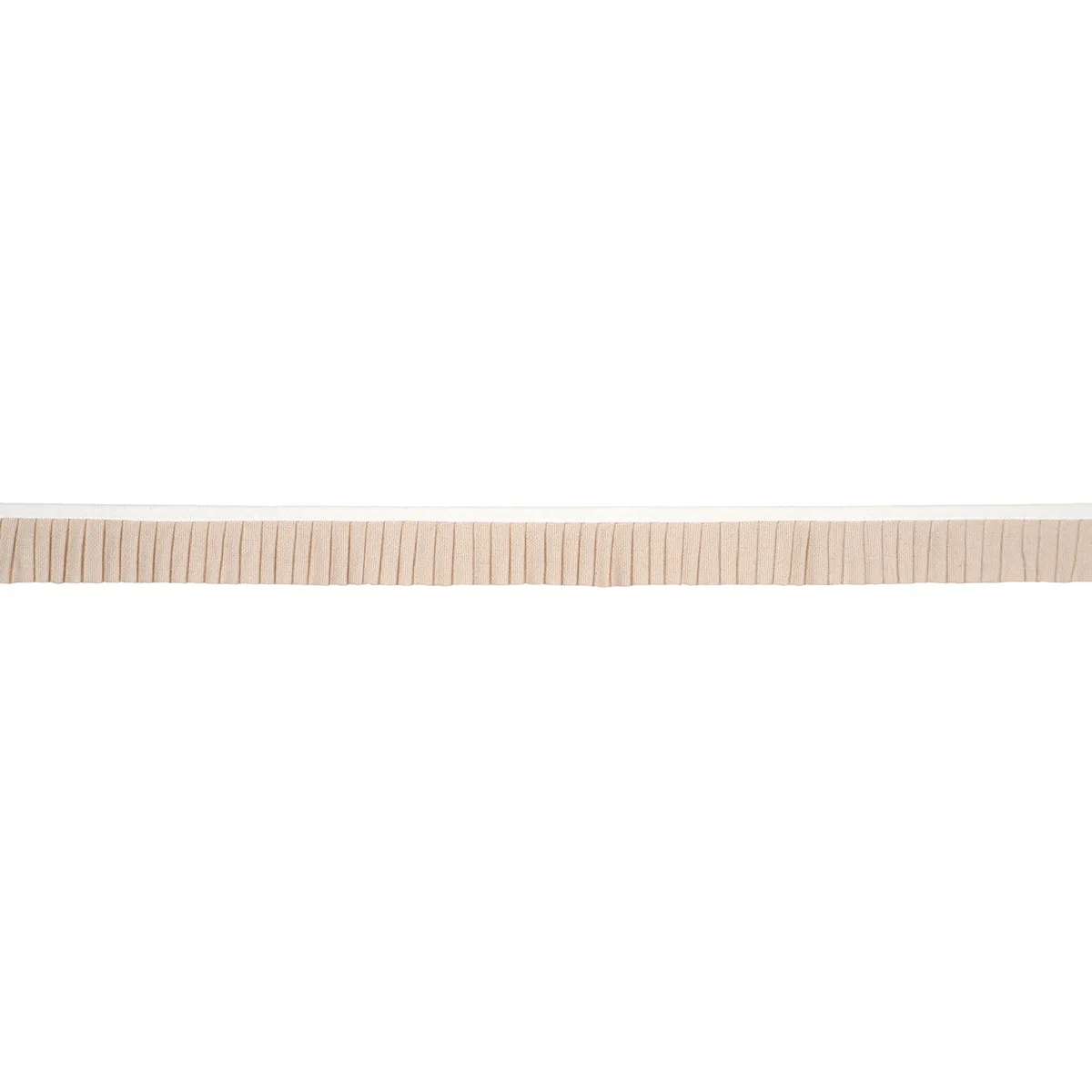 Schumacher Clara Pleated Tape trim in Neutral (85961)