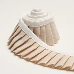 85961 | Clara Pleated Tape - Neutral Schumacher Clara Pleated Tape trim in Neutral (85961)