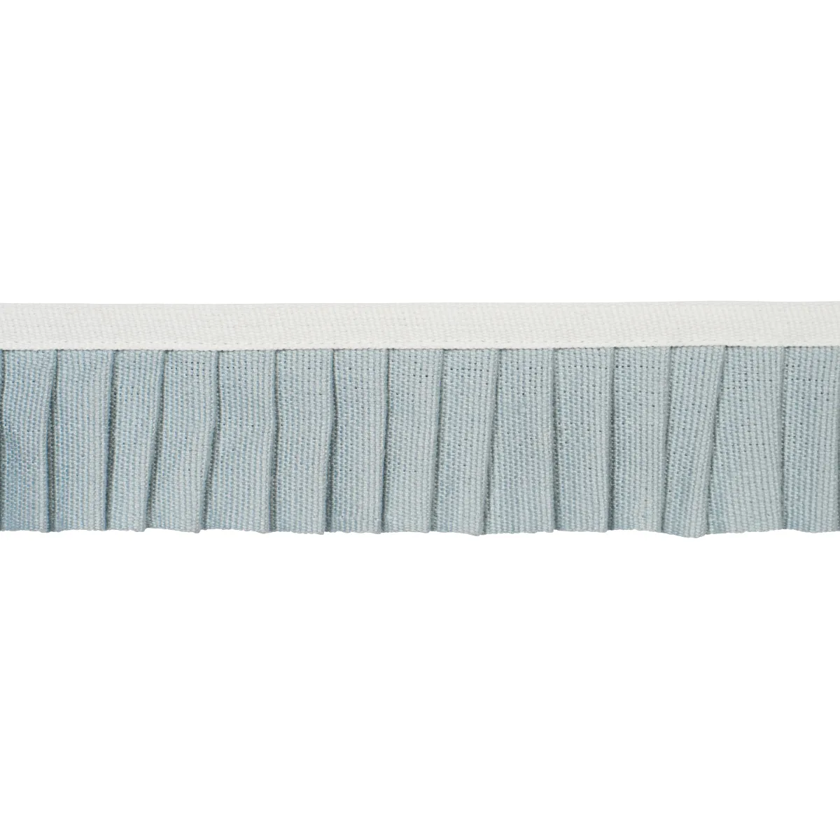 Schumacher Clara Pleated Tape trim in Sky (85960)