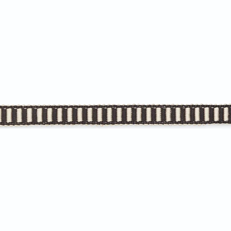 Schumacher Claudine Silk Gimp 1/2" trim in Obsidian/Pewter (G500-13)