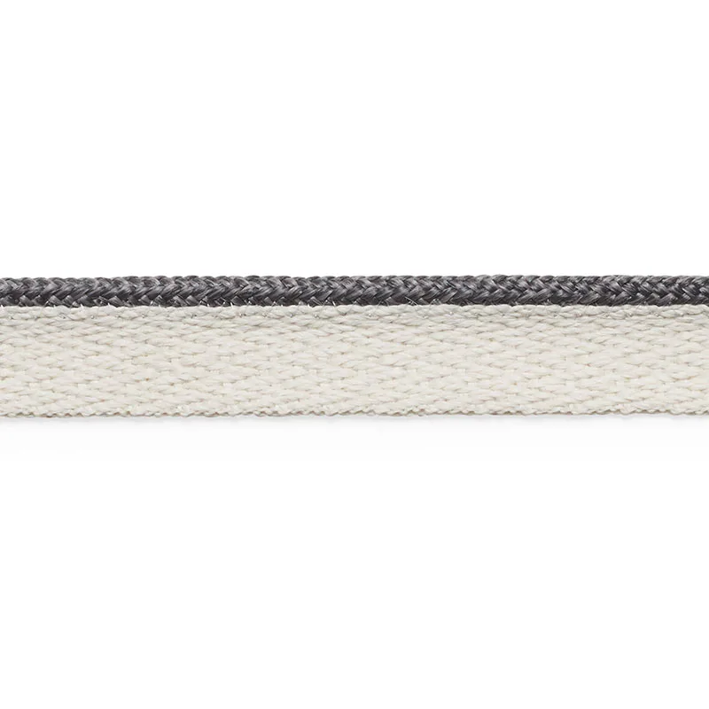 Schumacher Coleman Lip Cord trim in Charcoal (74929)