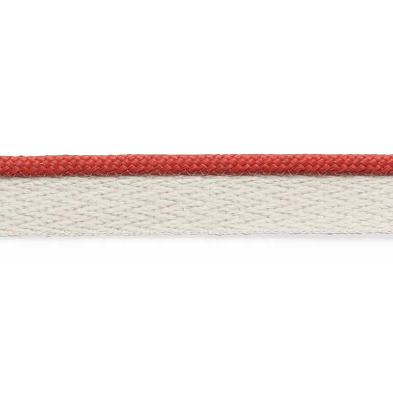 Schumacher Coleman Lip Cord trim in Red (74928)