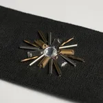 81191 | Constellation Beaded Tape - Black Schumacher Constellation Beaded Tape trim in Black (81191)