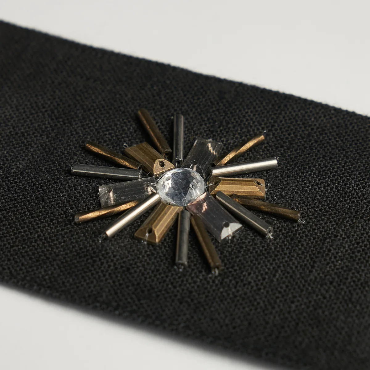 81191 | Constellation Beaded Tape - Black Schumacher Constellation Beaded Tape trim in Black (81191)