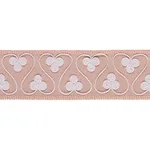 72746 | Coquette Tape - Blush Schumacher Coquette Tape trim in Blush (72746)