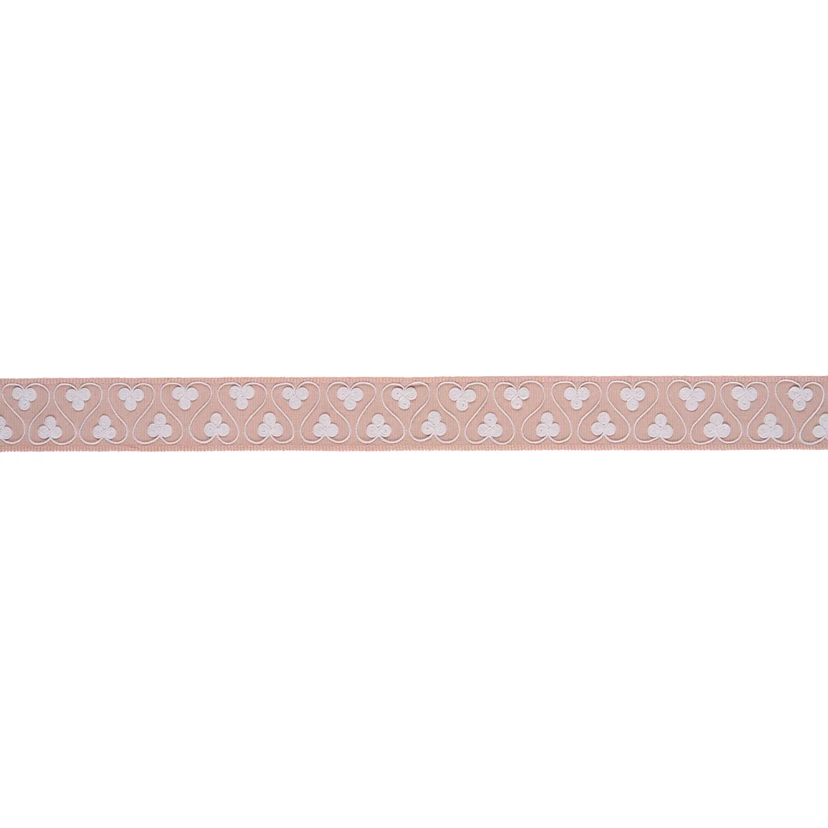 72746 | Coquette Tape - Blush Schumacher Coquette Tape trim in Blush (72746)