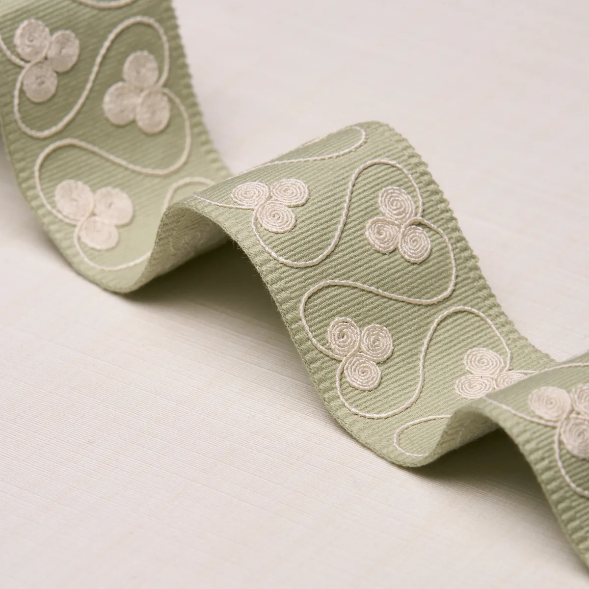 72744 | Coquette Tape - Celadon Schumacher Coquette Tape trim in Celadon (72744)