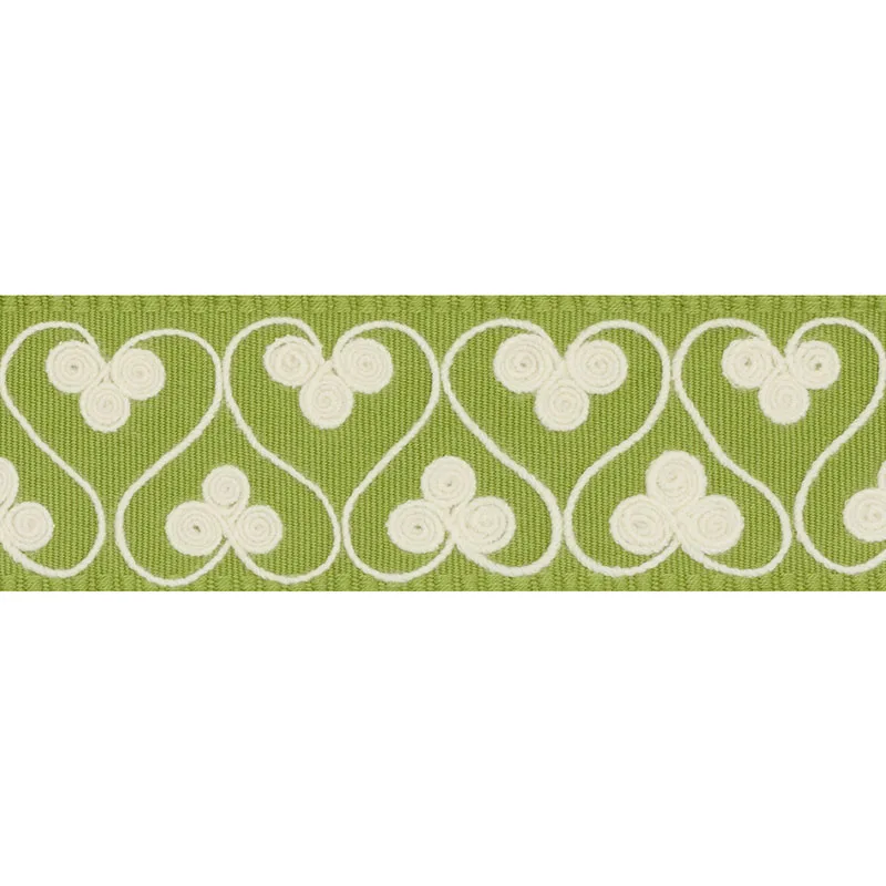 Schumacher Coquette Tape trim in Leaf (72741)