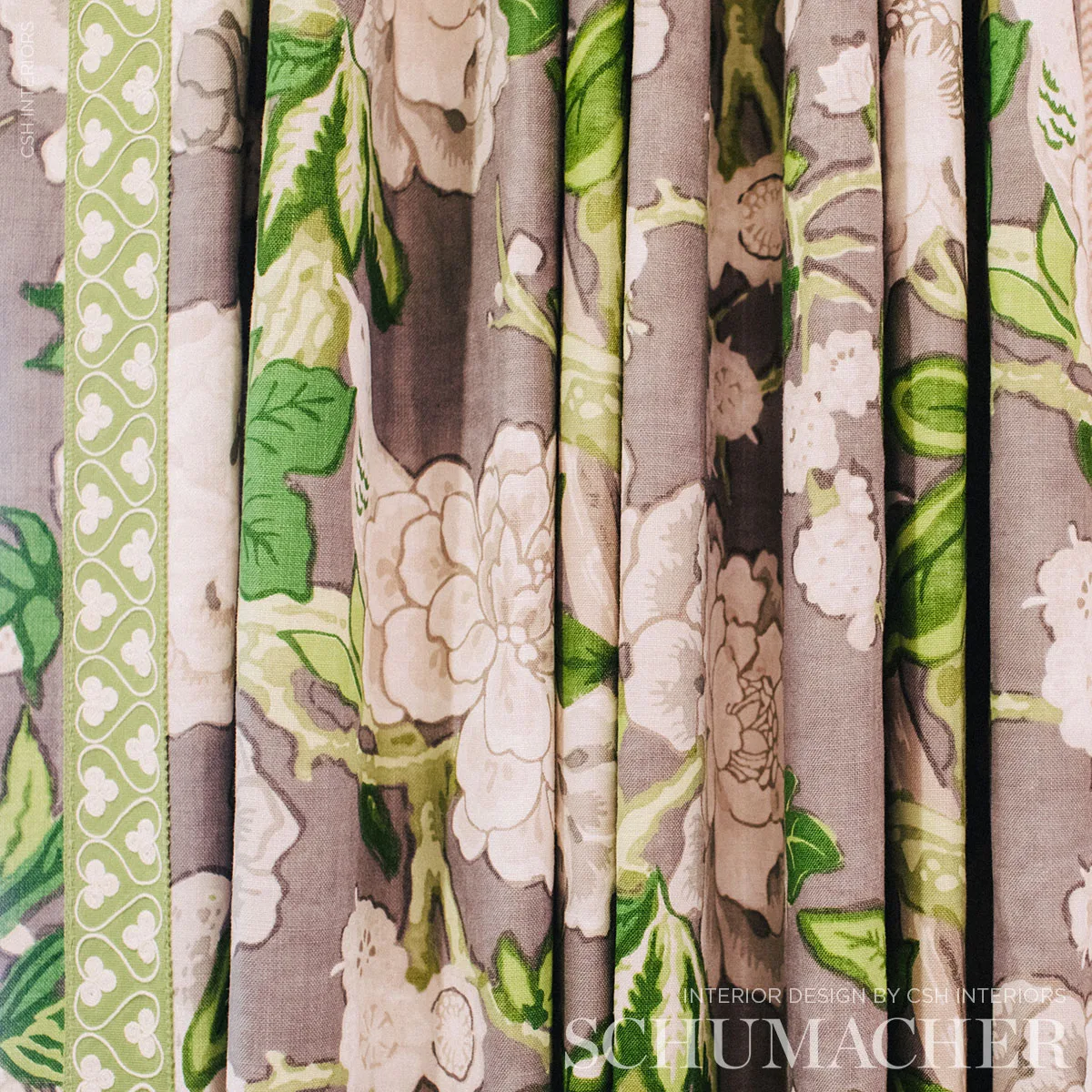 Schumacher Coquette Tape trim in Leaf (72741)