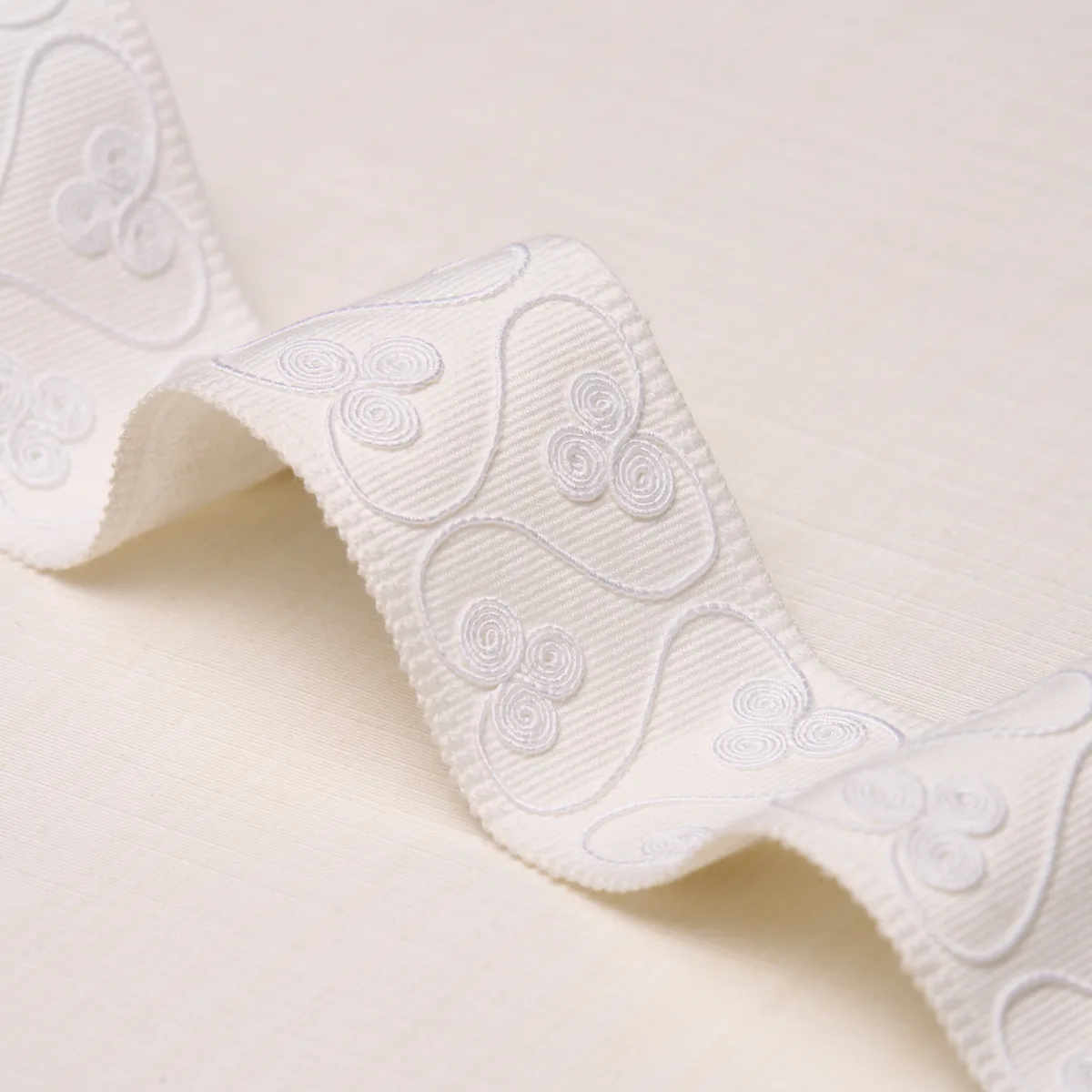 72747 | Coquette Tape - White Schumacher Coquette Tape trim in White (72747)