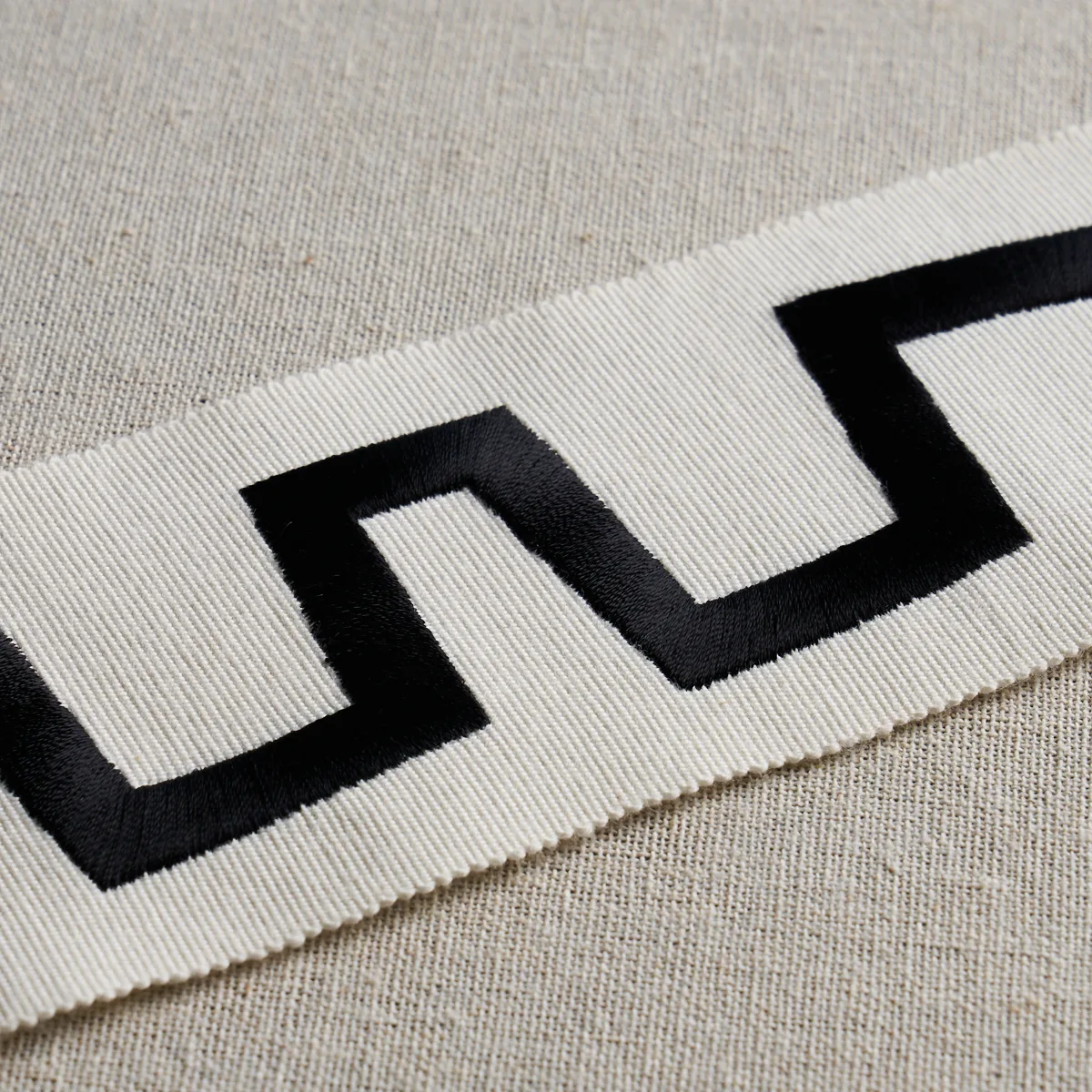 Schumacher Corbu Tape trim in Black (81770)