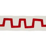 81772 | Corbu Tape - Red Schumacher Corbu Tape trim in Red (81772)