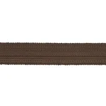 Schumacher Cotton Strié Tape Medium trim in Chestnut (83942)