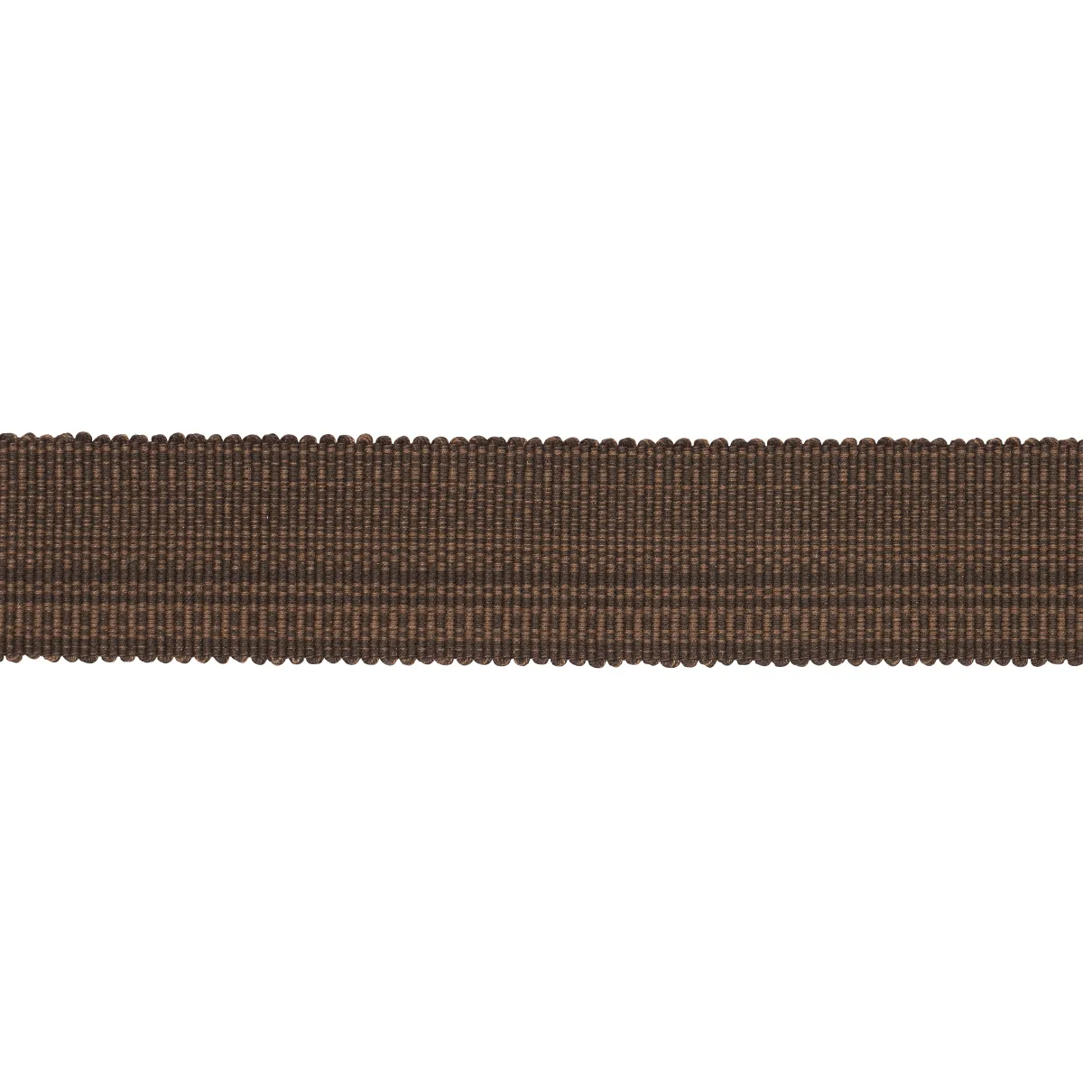 Schumacher Cotton Strié Tape Medium trim in Chestnut (83942)