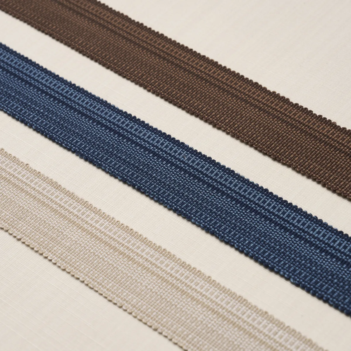 Schumacher Cotton Strié Tape Medium trim in Chestnut (83942)