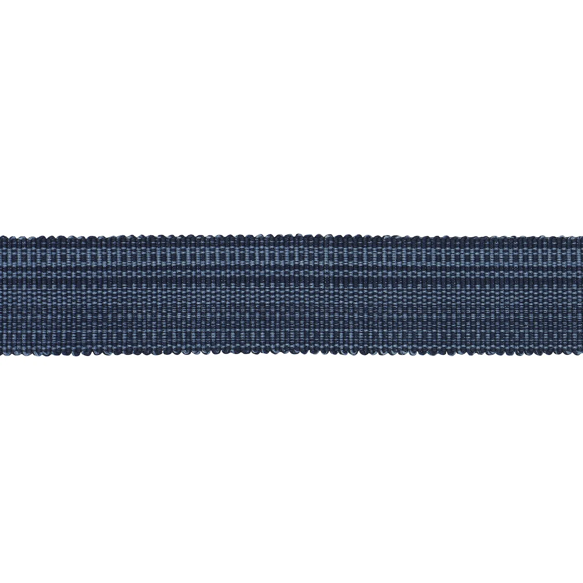 Schumacher Cotton Strié Tape Medium trim in Indigo (83941)