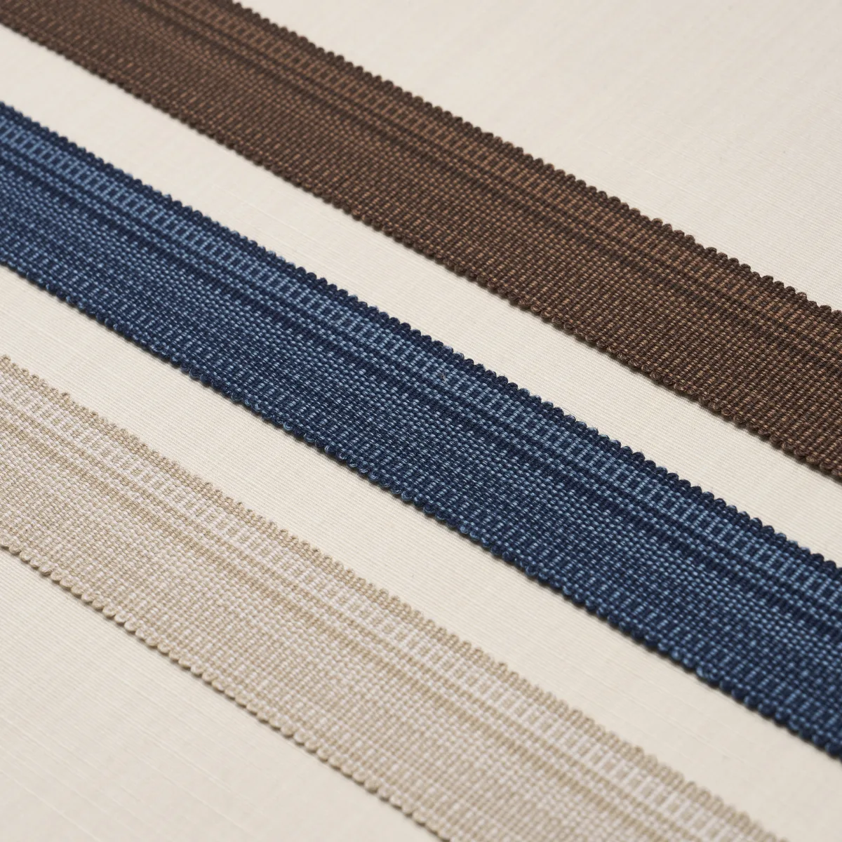 Schumacher Cotton Strié Tape Medium trim in Indigo (83941)