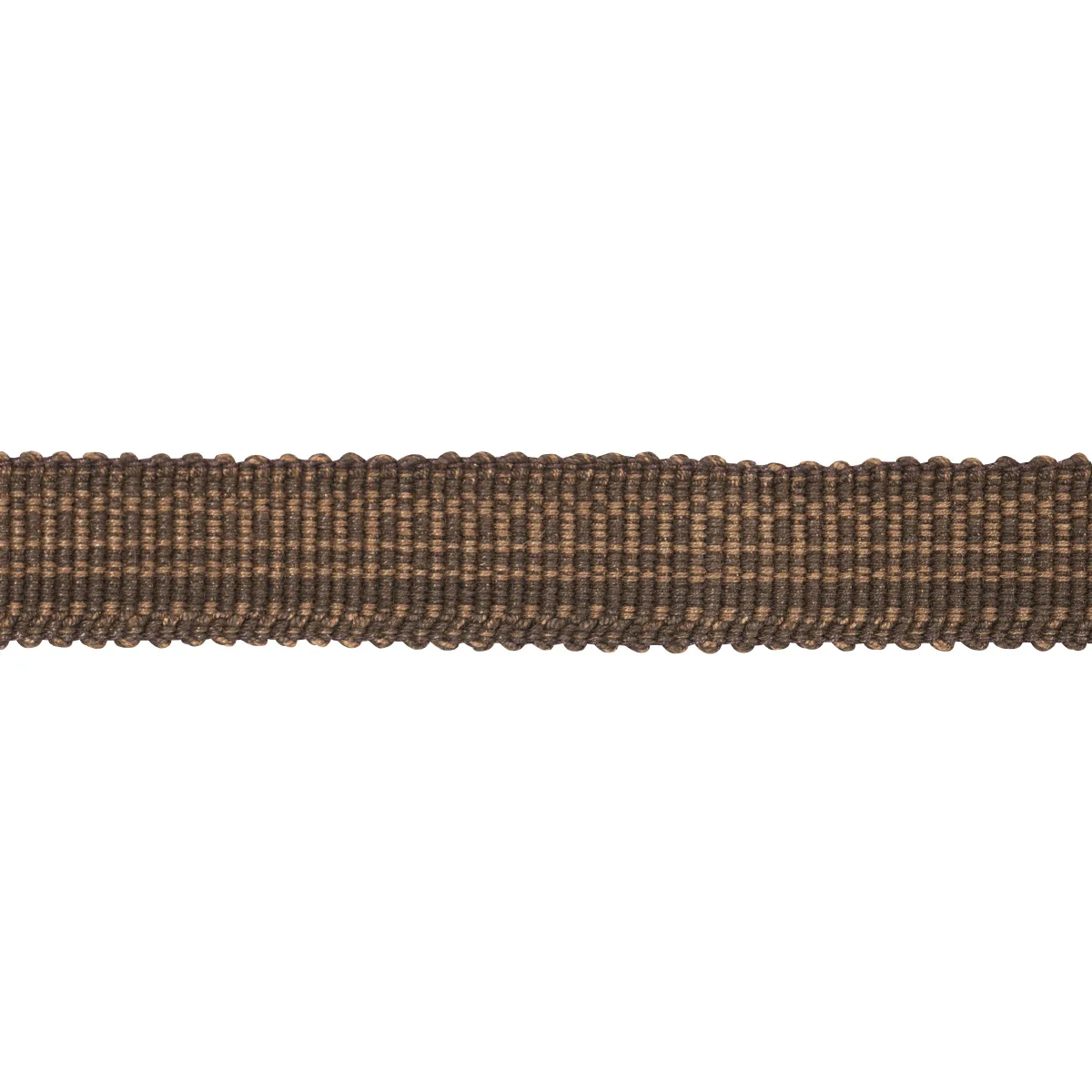 Schumacher Cotton Strié Tape Narrow trim in Chestnut (83952)