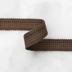 83952 | Cotton Strié Tape Narrow - Chestnut Schumacher Cotton Strié Tape Narrow trim in Chestnut (83952)