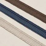 83952 | Cotton Strié Tape Narrow - Chestnut Schumacher Cotton Strié Tape Narrow trim in Chestnut (83952)