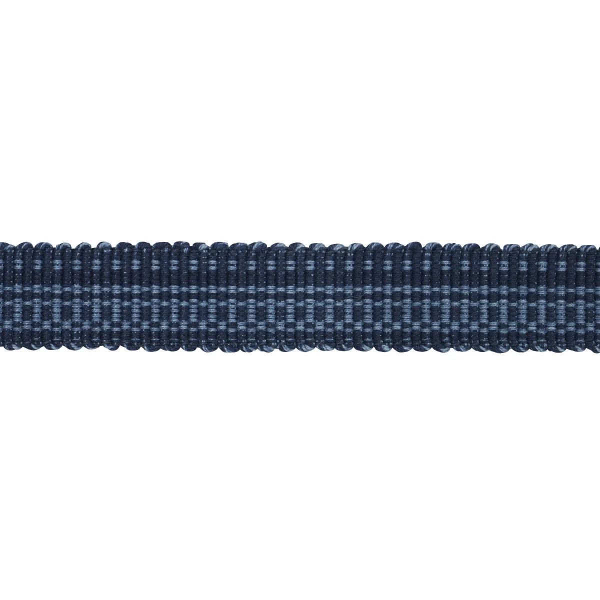 Schumacher Cotton Strié Tape Narrow trim in Indigo (83950)