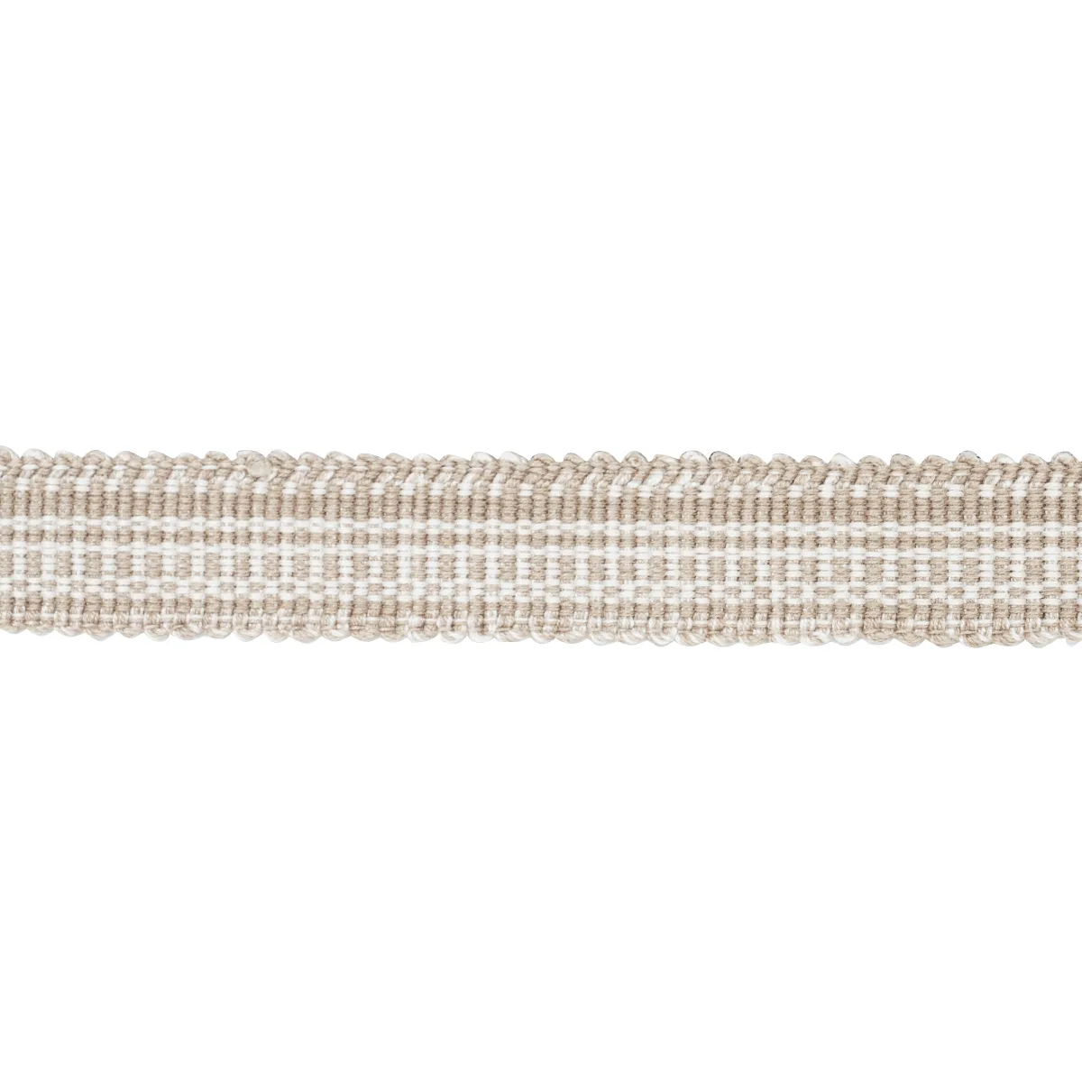Schumacher Cotton Strié Tape Narrow trim in Sand (83951)