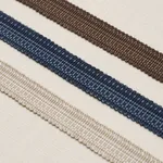 83951 | Cotton Strié Tape Narrow - Sand Schumacher Cotton Strié Tape Narrow trim in Sand (83951)