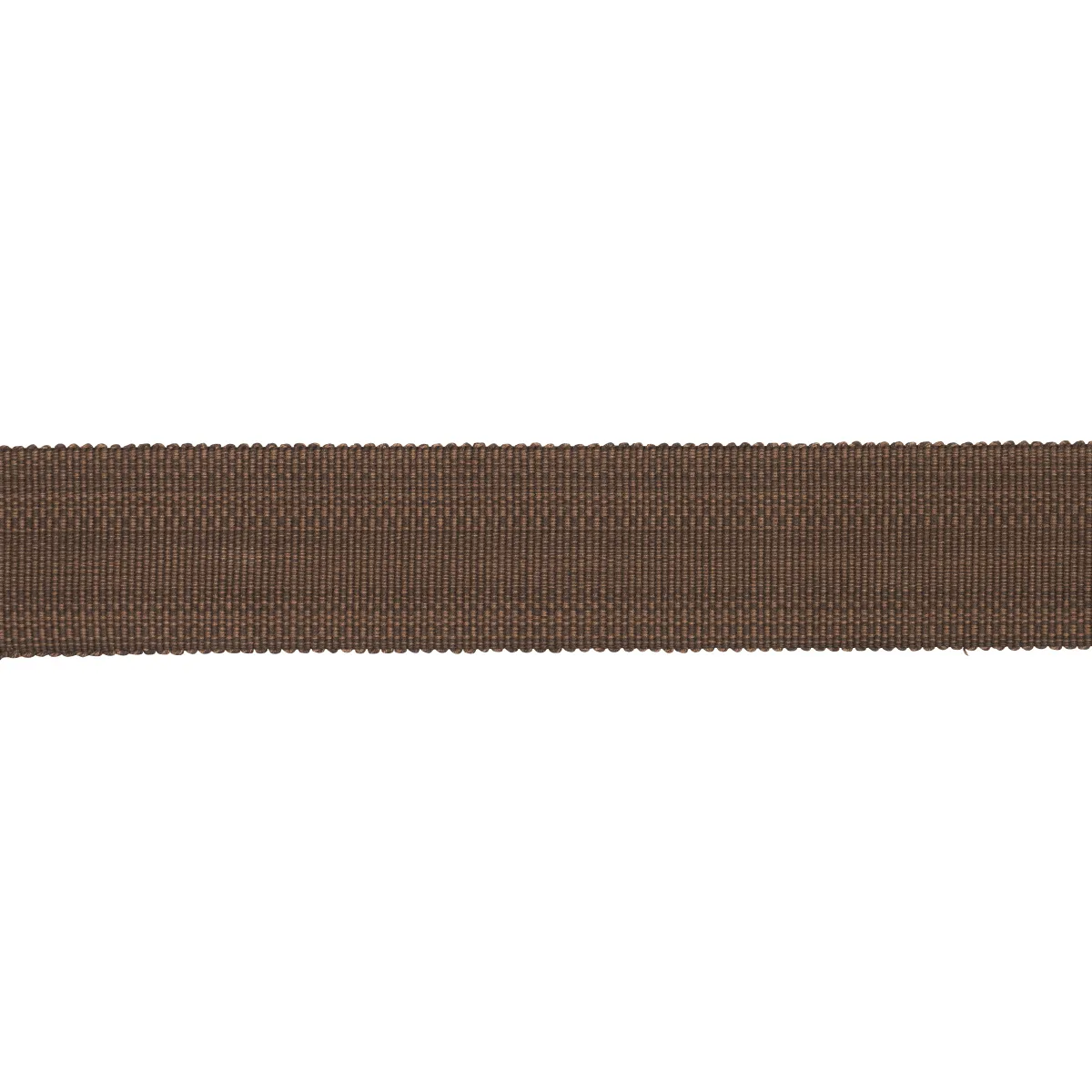 Schumacher Cotton Strié Tape Wide trim in Chestnut (83960)