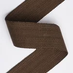 83960 | Cotton Strié Tape Wide - Chestnut Schumacher Cotton Strié Tape Wide trim in Chestnut (83960)