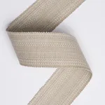 83961 | Cotton Strié Tape Wide - Sand Schumacher Cotton Strié Tape Wide trim in Sand (83961)