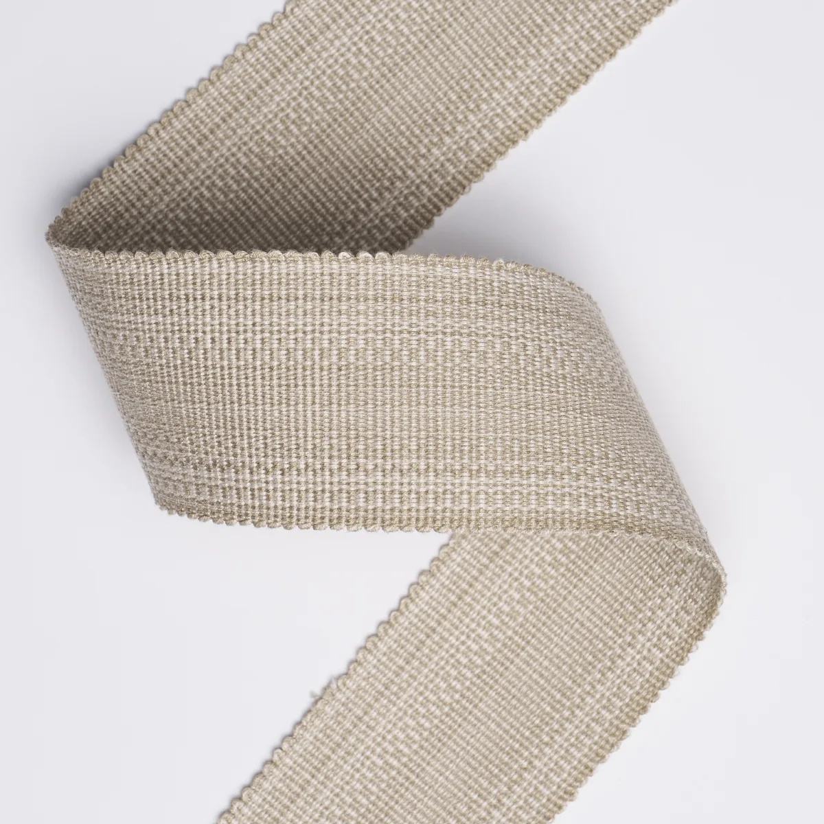 83961 | Cotton Strié Tape Wide - Sand Schumacher Cotton Strié Tape Wide trim in Sand (83961)