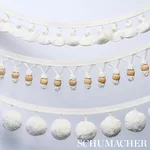 84690 | Cotton Tassel Fringe - Ivory Schumacher Cotton Tassel Fringe trim in Ivory (84690)