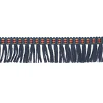 85561 | Country Fringe - Denim Schumacher Country Fringe trim in Denim (85561)