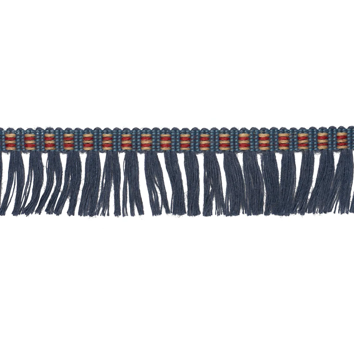 Schumacher Country Fringe trim in Denim (85561)