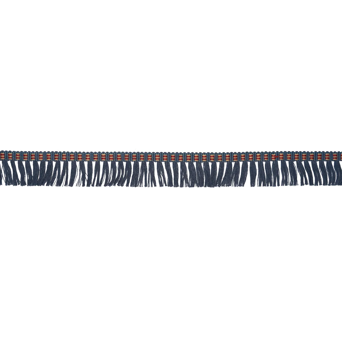 Schumacher Country Fringe trim in Denim (85561)